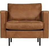 Woood Rodeo Classic Fauteuil - Recycle Leer - Cognac - 83x98x88