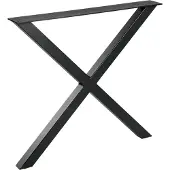 Woood Tablo X-Poot 1 Stuks - Metaal - Zwart - 72x79x10