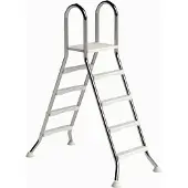 Ideal A-frame RVS zwembadtrap 2 x 4 treden - AISI 304