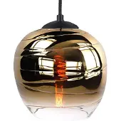 Highlight Fantasie Appel kap, goud, Ø 22 cm, glas Fantasy Apple, messing / goud, Glas
