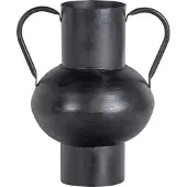 Woood Vere Vaas Metaal Zwart 28cm
