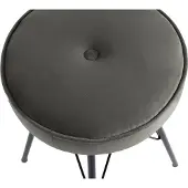 Woood Krukje 'Bella' Velvet, kleur Asfalt