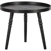 WOOOD Exclusive Ponto Bijzettafel Hout Zwart 45xø55 (Groen, 45x55x55)