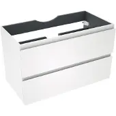 Linie Lado zwevende wastafelonderkast 90 x 46 cm mat wit 2 lades