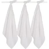 Jollein Hydrofiel Multidoek Basic 70x70cm - White - 3 Stuks