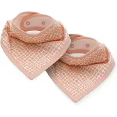 Jollein Slab Bandana Snake - Pale Pink - 2 Stuks