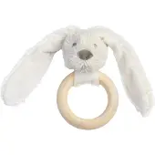 Happy horse - Rabbit Richie Wooden Teething Ring - 12 cm - Ivory - 133192
