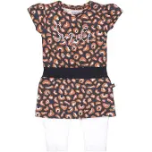 Dirkje Heart Panther Navy maat 56 Jurkje met Legging V42305-31 Z22