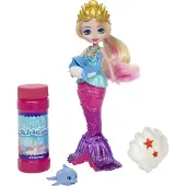 Mattel Enchantimals Zeemeermin Bubbelmaker Pop met Spray Dolfijnfiguur, Bubbeloplossing & Bakje