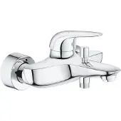GROHE Badkraan wave new met omstel en koppelingen chroom