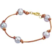Valero Pearls Armband grijs