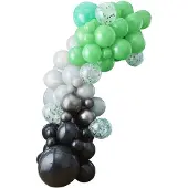 Ginger Ray Ballonnenboog zwart/ groen Game On 5m