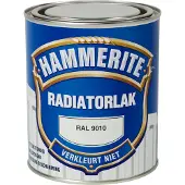 Hammerite radiatorlak RAL 9010 gebroken wit hoogglans 750 ml