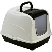 Moderna Products Moderna Kattentoilet Flip Cat Kattenbak Zwart/Wit