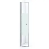 Maxaro Zircon Comfort Douchedeur | 50 cm Chroom Helder met matte strook Draaideur