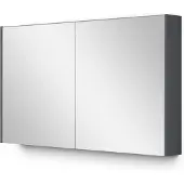 Maxaro Spiegelkast Met Verlichting Modulo 120x70cm Donkergrijs Badkamer Spiegelkast | Spiegelkast Badkamer | Spiegelkast met Verlichting