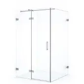 Maxaro Diamond Douchecabine | 120x80 cm Chroom Helder glas Draaideur Rechthoek