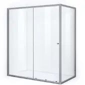 Maxaro Ruby Allure Douchecabine | 160x90 cm Chroom Helder glas Schuifdeur Rechthoek