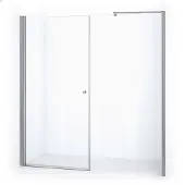 Maxaro Zircon Comfort Douchedeur | 195 cm Chroom Helder glas Draaideur