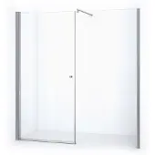 Maxaro Zircon Comfort Douchedeur | 205 cm Chroom Helder glas Draaideur