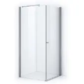 Maxaro Zircon Essence Douchecabine | 90x90 cm Chroom Helder glas Draaideur Vierkant