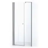 Maxaro Zircon Comfort Douchedeur | 100 cm Chroom Helder glas Draaideur