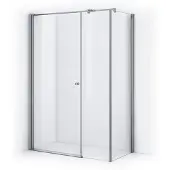 Maxaro Zircon Comfort Douchecabine | 130x70 cm Chroom Helder glas Draaideur Rechthoek