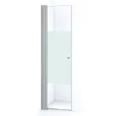 Maxaro Zircon Comfort Douchedeur | 60 cm Chroom Helder met matte strook Pendeldeur