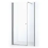 Maxaro Zircon Comfort Douchedeur | 130 cm Chroom Helder glas Draaideur