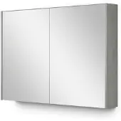 Maxaro Spiegelkast Met Verlichting Modulo 100x70cm Grijs Eiken Badkamer Spiegelkast | Spiegelkast Badkamer | Spiegelkast met Verlichting