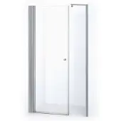 Maxaro Zircon Comfort Douchedeur | 130 cm Chroom Helder glas Draaideur
