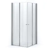 Maxaro Zircon Comfort Douchecabine | 90x90 cm Chroom Helder glas Vouwdeur Vierkant