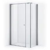 Maxaro Zircon Comfort Douchecabine | 110x70 cm Chroom Helder glas Draaideur Rechthoek