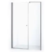 Maxaro Zircon Comfort Douchedeur | 145 cm Chroom Helder glas Draaideur