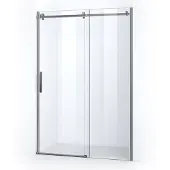 Maxaro Crystal Allure Douchedeur 140 cm Chroom Helder Glas Schuifdeur | Douchedeur Schuifdeur | Schuifdeur Douche | Schuifwand douche