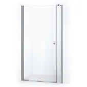 Maxaro Zircon Comfort Douchedeur | 125 cm Chroom Helder glas Draaideur