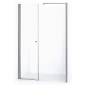 Maxaro Zircon Comfort Douchedeur | 145 cm Chroom Helder glas Draaideur