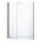 Maxaro Zircon Comfort Douchedeur | 170 cm Chroom Helder glas Draaideur