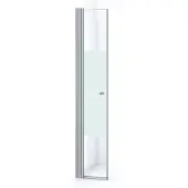 Maxaro Zircon Comfort Douchedeur | 45 cm Chroom Helder met matte strook Draaideur