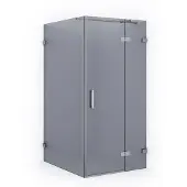 Maxaro Diamond Douchecabine | 110x100 cm Chroom Rookglas Draaideur Rechthoek