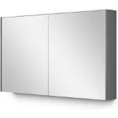Maxaro Spiegelkast Met Verlichting Modulo 120x70cm Middengrijs Badkamer Spiegelkast | Spiegelkast Badkamer | Spiegelkast met Verlichting