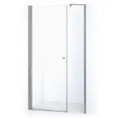 Maxaro Zircon Comfort Douchedeur | 125 cm Chroom Helder glas Draaideur