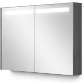Maxaro Spiegelkast Met Verlichting Modulo 100x70cm Donkergrijs Beton