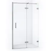 Maxaro Diamond Douchedeur | 120 cm Chroom Helder glas Draaideur | Douchedeur glas | Glazen Douchedeur | Nisdeur Douche