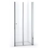 Maxaro Zircon Comfort Douchedeur | 95 cm Chroom Helder glas Vouwdeur
