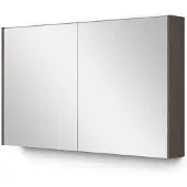 Maxaro Spiegelkast Met Verlichting Modulo 120x70cm Donkerbruin Eiken