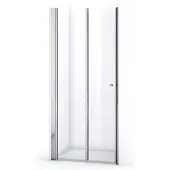 Maxaro Zircon Comfort Douchedeur | 95 cm Chroom Helder glas Vouwdeur