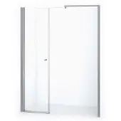 Maxaro Zircon Comfort Douchedeur | 165 cm Chroom Helder glas Draaideur