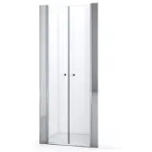 Maxaro Zircon Comfort Douchedeur | 90 cm Chroom Helder glas Pendeldeur