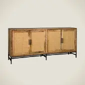 Tower Living Carini Sideboard 4 drs. 200x45x90 (Naturel, 200x90x45cm)
